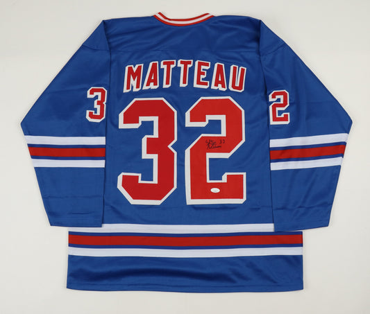 Stephane Matteau Signed New York Rangers Jersey