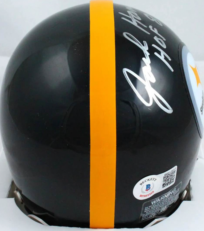 Jack Ham Signed Steelers Mini Helmet Inscribed "HOF 88"