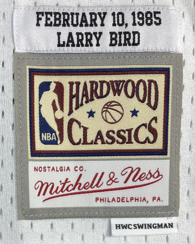 Larry Bird Signed All-Star Mitchell & Ness Swingman Jersey