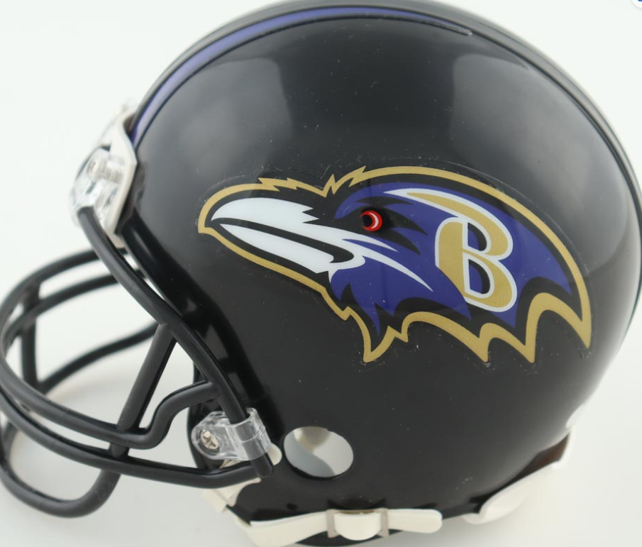 Terrell Suggs Signed Baltimore Ravens Mini Helmet