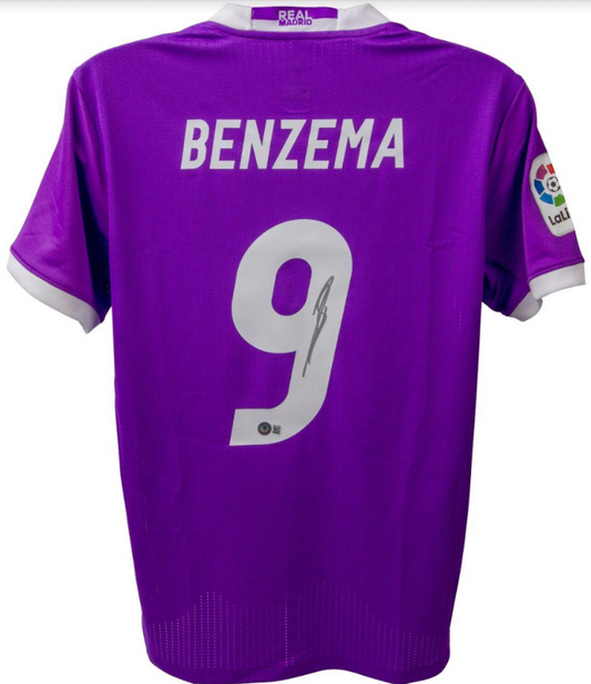 Karim Benzema Signed Real Madrid Away Jersey