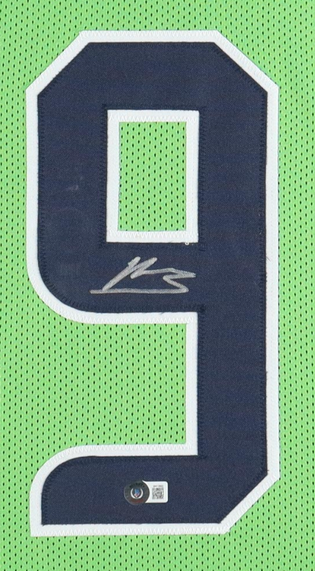 Kenneth Walker III Signed Seattle Seahawks Custom Framed Jersey Display