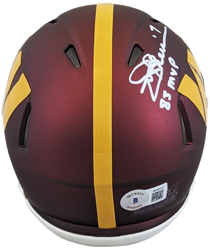 Joe Theismann Signed Washington Redskins Mini Helmet