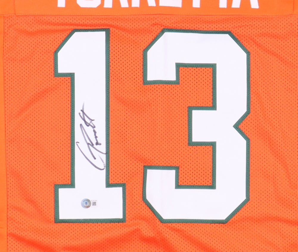 Gino Torretta Signed Miami Hurricanes Jersey