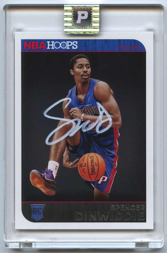 Spencer Dinwiddie Signed Detroit Pistons Rookie Card