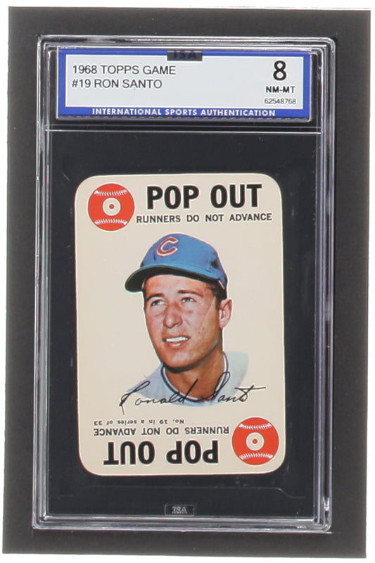 Ron Santo 1968 Chicago Cubs Topps Card