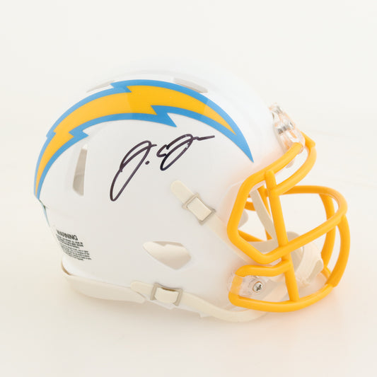 J.C. Jackson Signed Los Angeles Chargers Mini Helmet