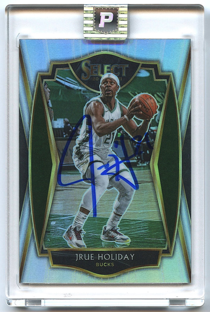 Jrue Holiday Signed Milwaukee Bucks Card