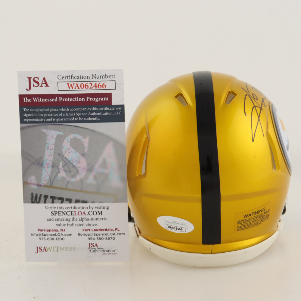 Hines Ward Signed Pittsburgh Steelers Mini Helmet