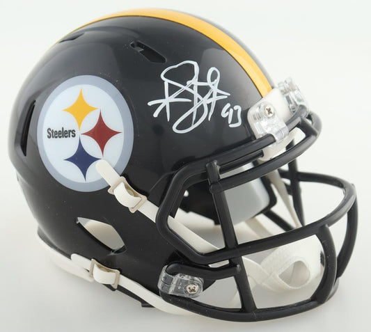 Troy Polamalu Signed Pittsburgh Steelers Mini Helmet