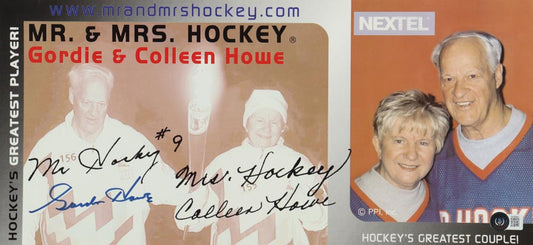 Gordie Howe Signed "Hockey's Greatest Couple" Cut Photo