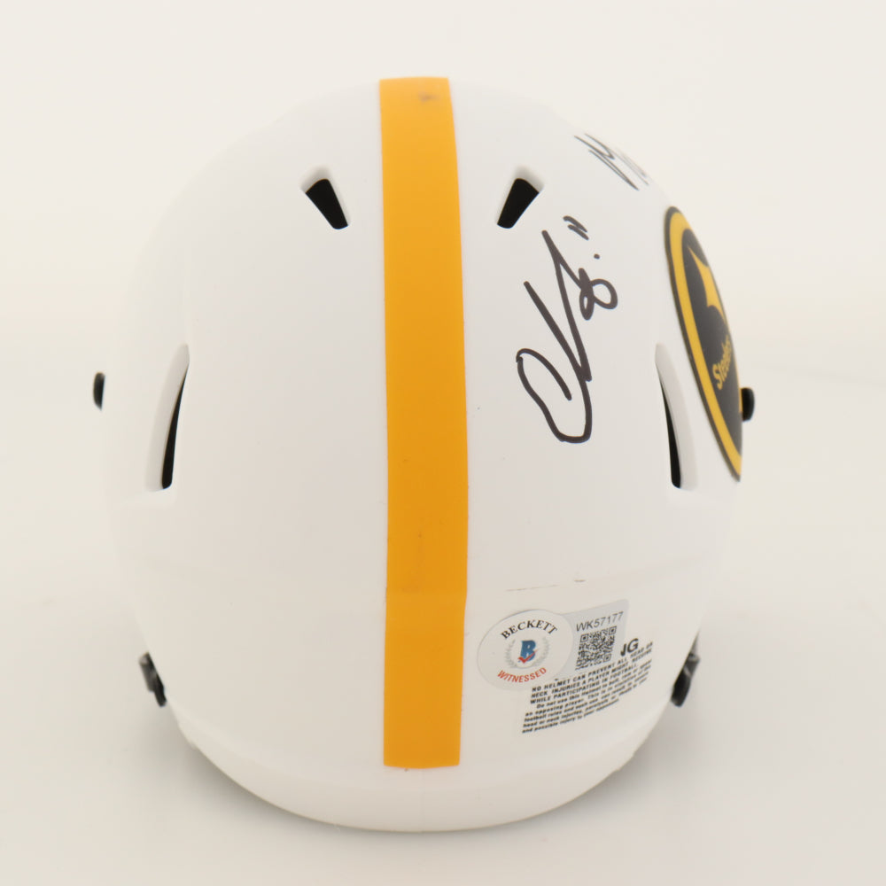 Chase Claypool Signed Pittsburgh Steelers Mini Helmet Inscribed "Mapletron"