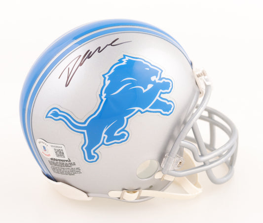 D'Andre Swift Signed Detroit Lions Mini Helmet