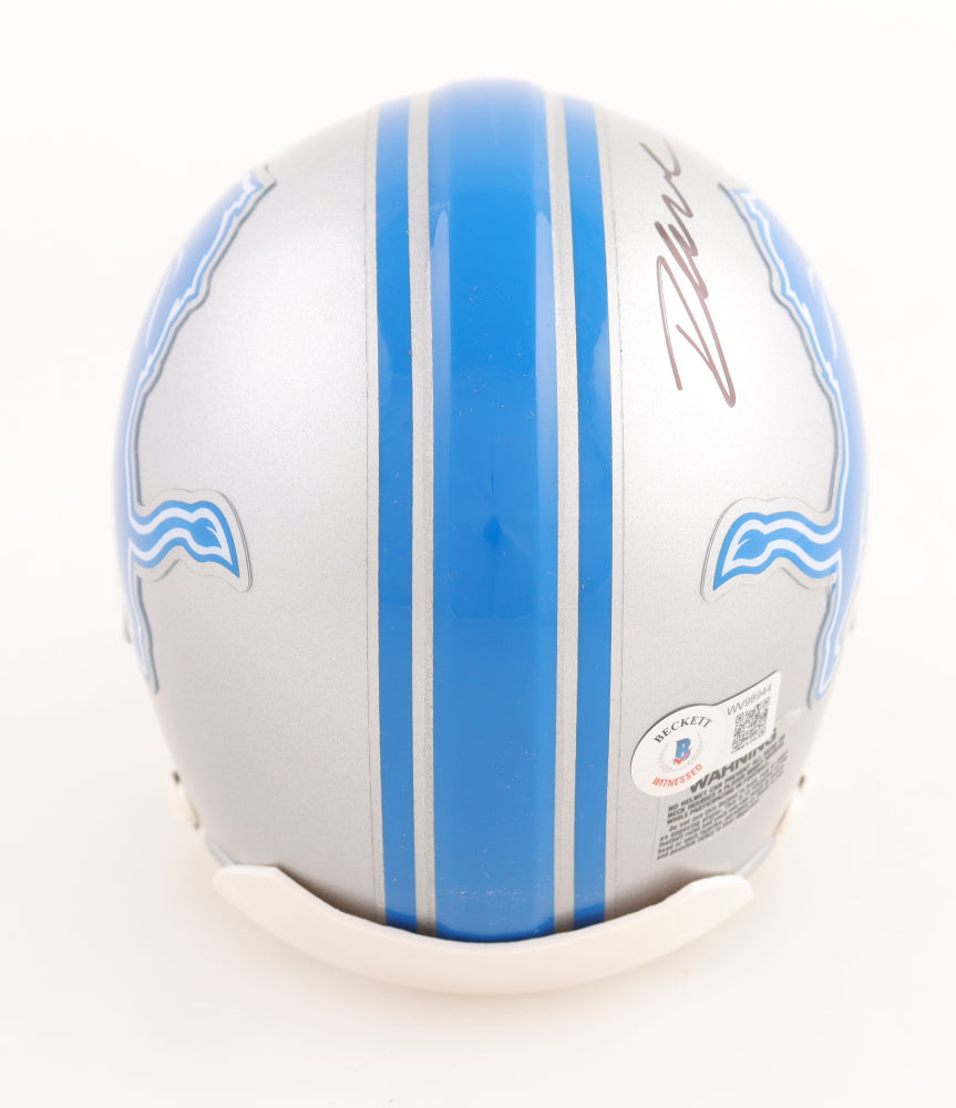 D'Andre Swift Signed Detroit Lions Mini Helmet