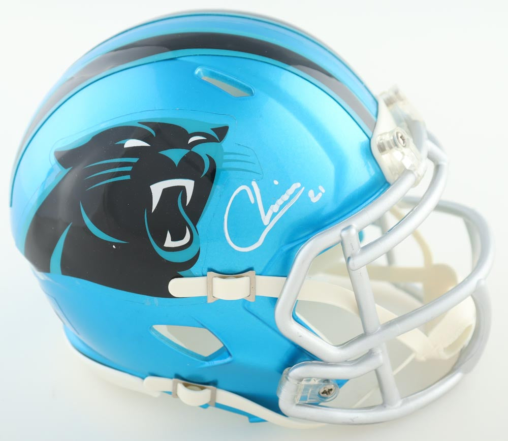 Jeremy Chinn Signed Carolina Panthers Mini Helmet