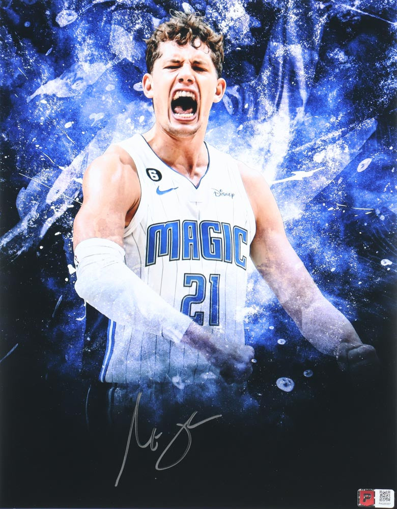 Moritz Wagner Signed Orlando Magic Photo