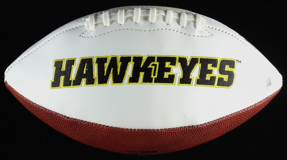 Noah Fant Signed Iowa Hawkeyes Logo Football