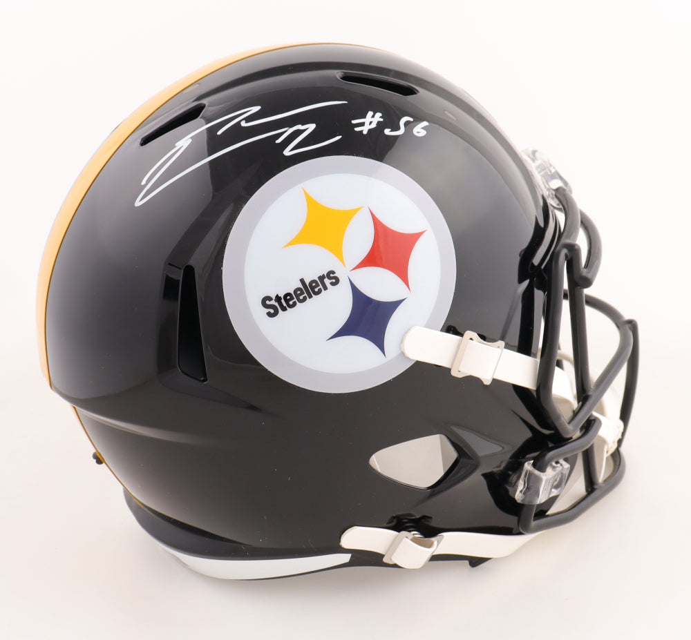 LaMarr Woodley Signed Pittsburgh Steelers Full-Size Helmet